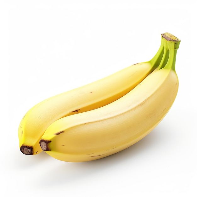 photo of one banana fruit ai generated white background