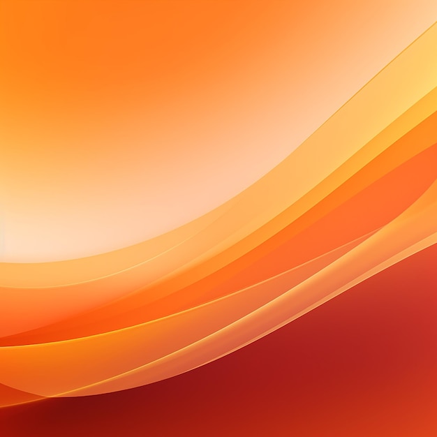 Photo of orange color abstract wave shapes background