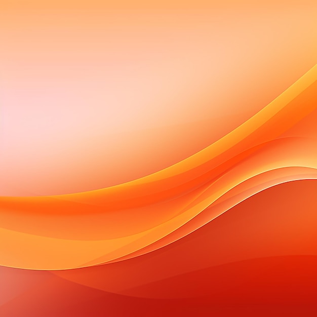 Photo of orange color abstract wave shapes background