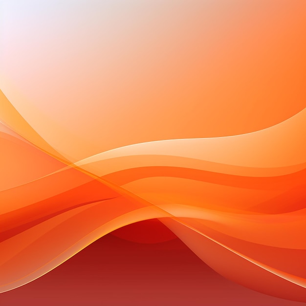 Photo of orange color abstract wave shapes background