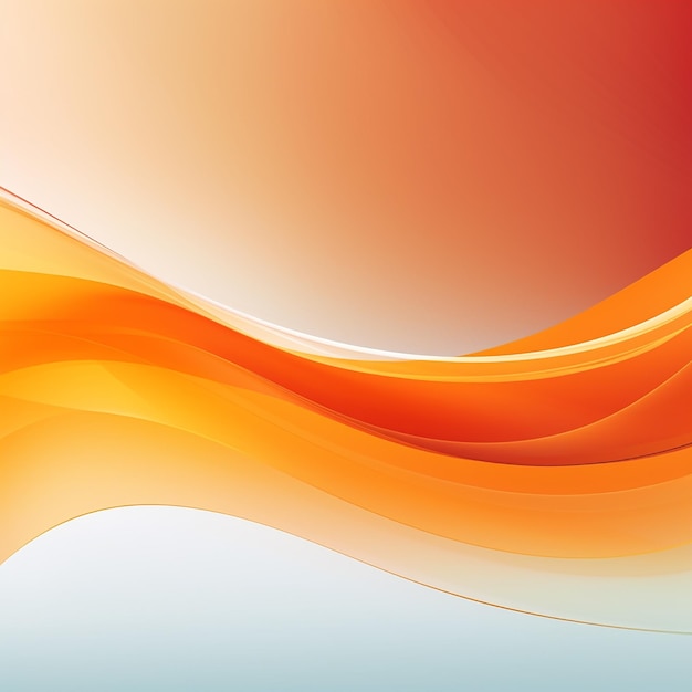 Photo of orange color abstract wave shapes background