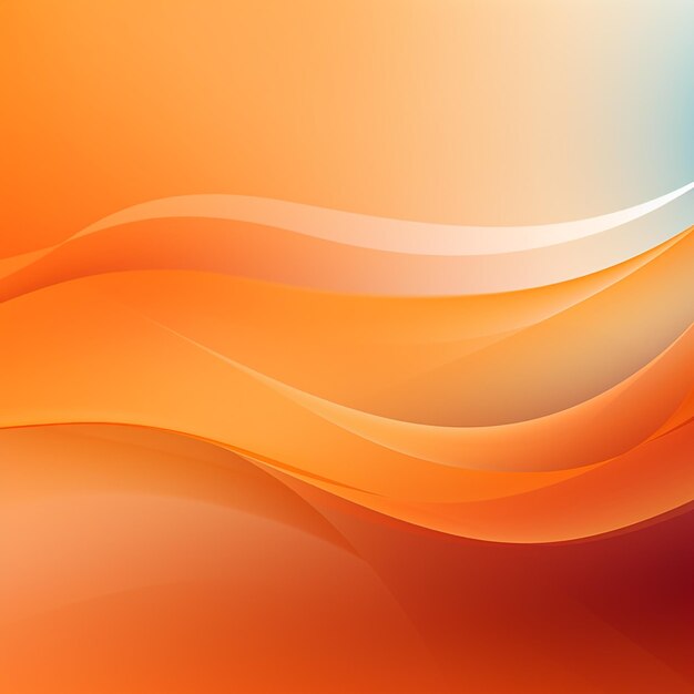 Photo of orange color abstract wave shapes background