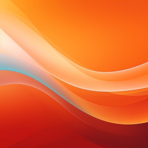 オレンジ色の抽象的な波形の背景の写真