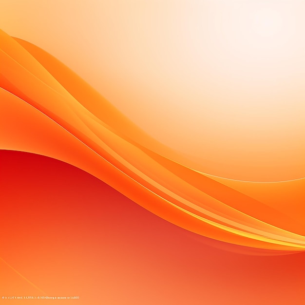 Photo of orange color abstract wave shapes background