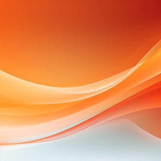 Photo of orange color abstract wave shapes background