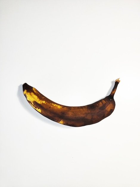 Photo of Overripe Banana on White Background