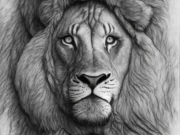 Lion by Darrel Bevin | Lion sketch, Lion art, Lion drawing