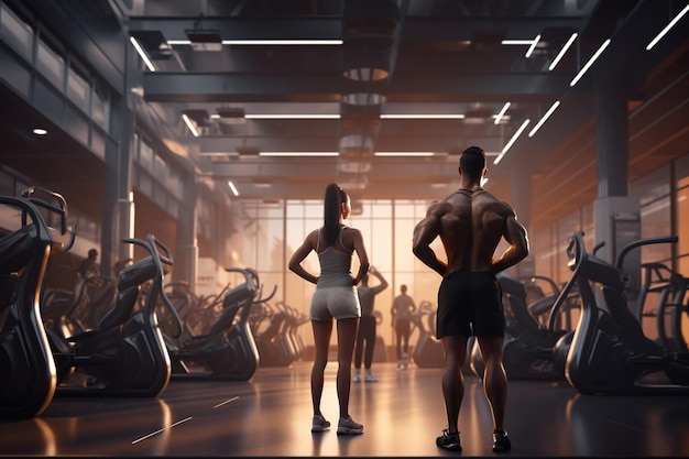Photo of people exercising in gyms