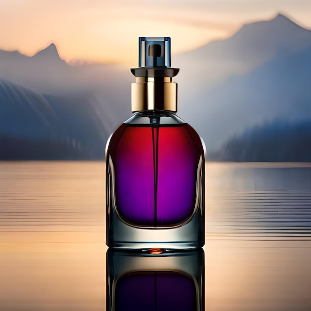 photo of a perfume bottle for mockup