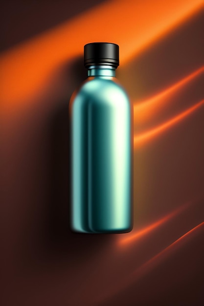 Photo perfume bottles background generative Ai