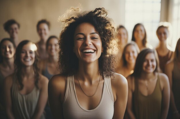 Foto foto di una persona che fa yoga