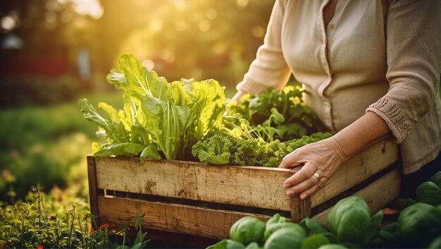 photo person working in a garden