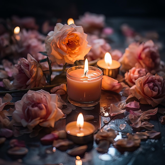 Photo of Petals and Candlelight