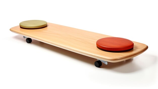 A photo of a physical therapy balance board full length photo