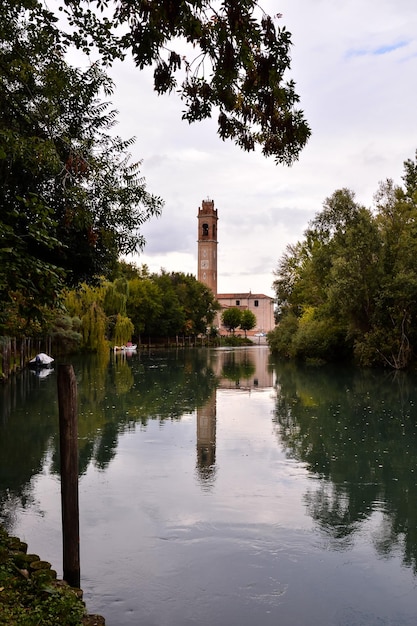 Photo Picture of Beautiful  Wild Brenta River in North Italy