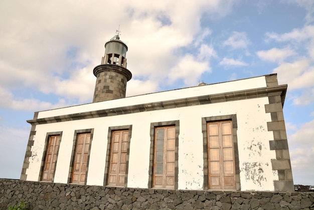 Photo Picture of the Classic Lighthouse in Fuencaliente La Palma Canary Islands