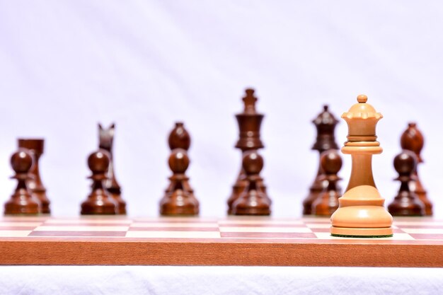 Photo Picture of the Classic Wooden Chess Piece