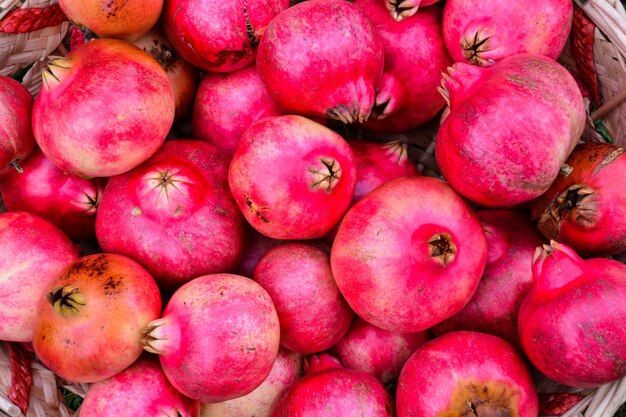 Photo Picture of an Exotic Fruit Red Pomegranate