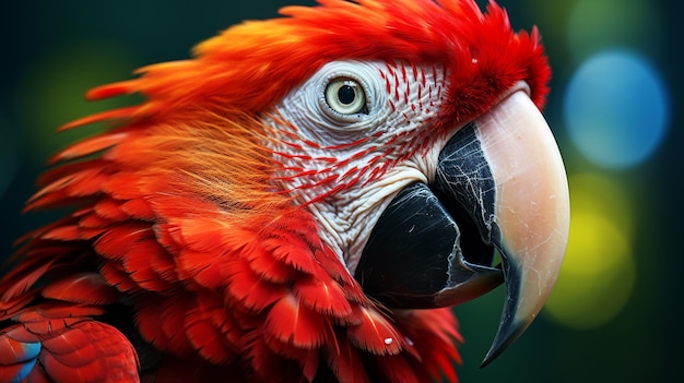 photo picture of a parrot posing at generated by AI