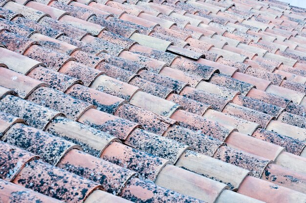 Photo Picture of Tiles on the Building Roof Texture