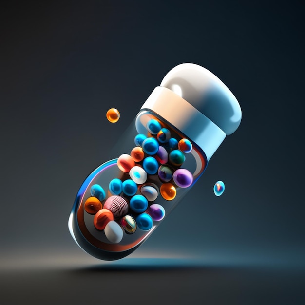 Photo of Pills bottle 3d view