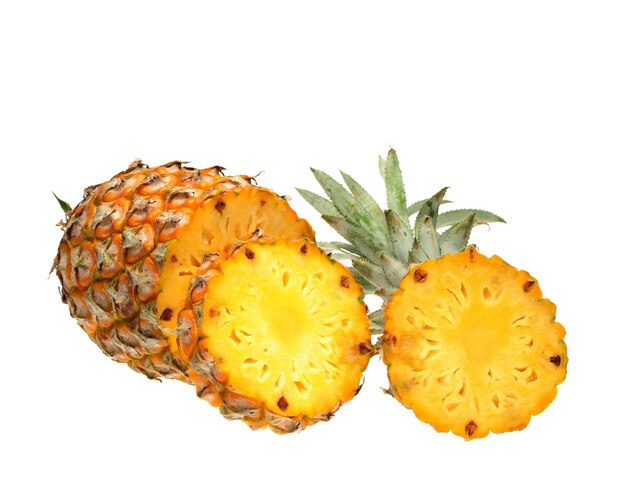 Photo photo pineapple in white background