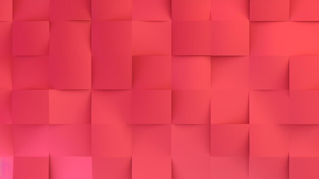 Photo pink background with 3d cube