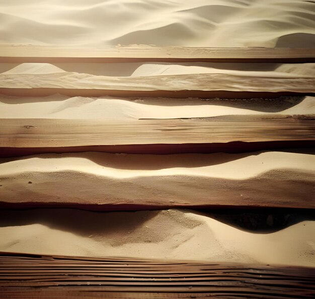 Photo photo planks with beach sand 0