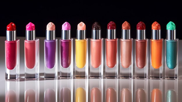 A Photo of Playful and Colorful Lip Gloss Collections