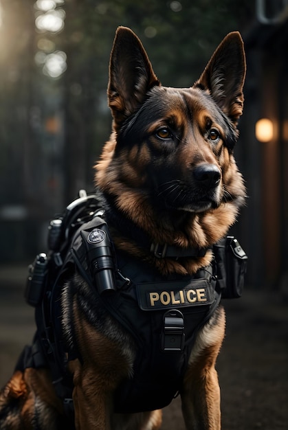 Foto foto del cane poliziotto k9