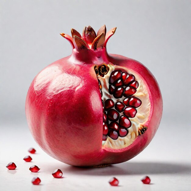 Photo photo of pomegranate isolated on background