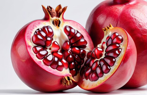 Photo of Pomegranate isolated on background