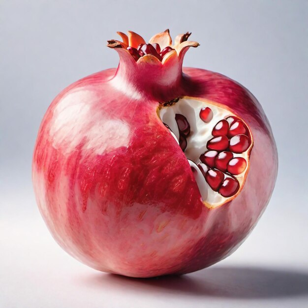 Photo of Pomegranate isolated on background