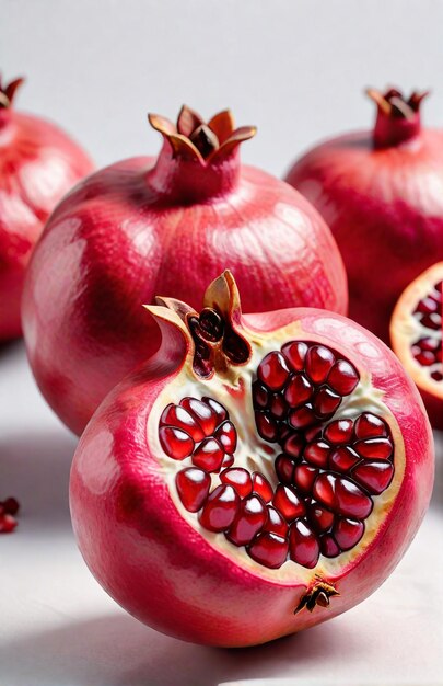 Photo of Pomegranate isolated on background