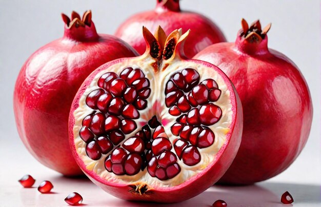 Photo of Pomegranate isolated on background