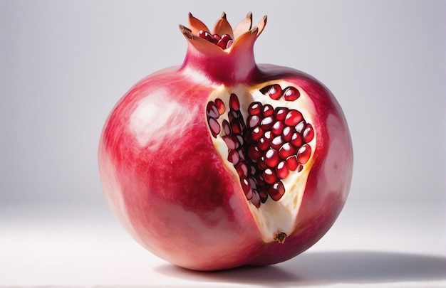 Photo of Pomegranate isolated on background