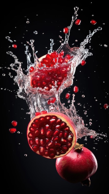 a photo of pomegranate