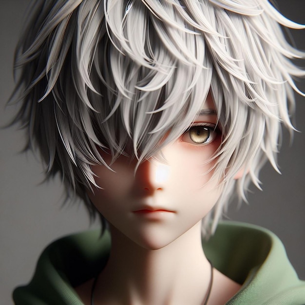 photo portrait of an anime character in 3d