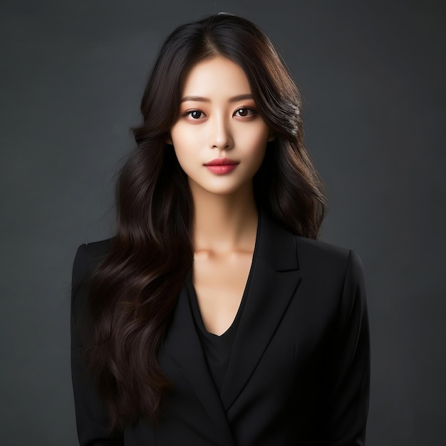 Photo portrait of the beautiful asian businesswoman