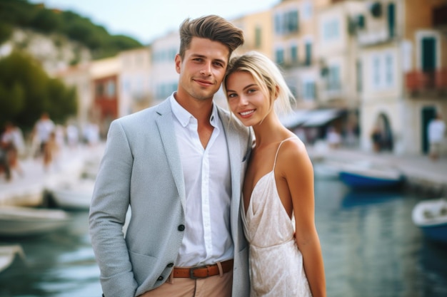 Photo portrait of a couple on wedding day