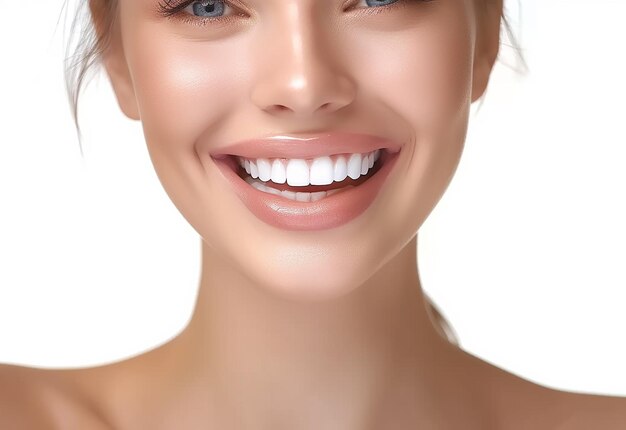 Photo portrait of dentist with a white beautiful smile and white teeths