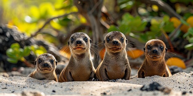 Photo photo portrait of galapagos islands ecuador