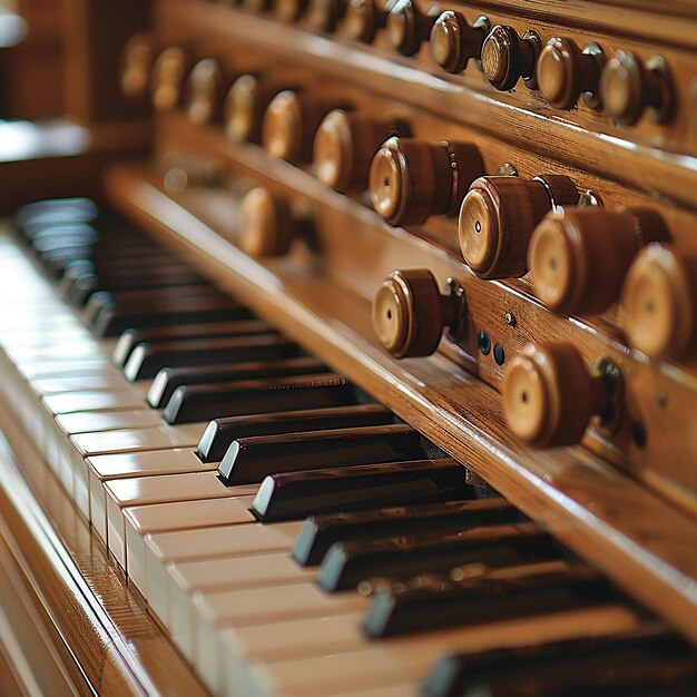 Photo photo portrait of pipe organ pipe part closeup