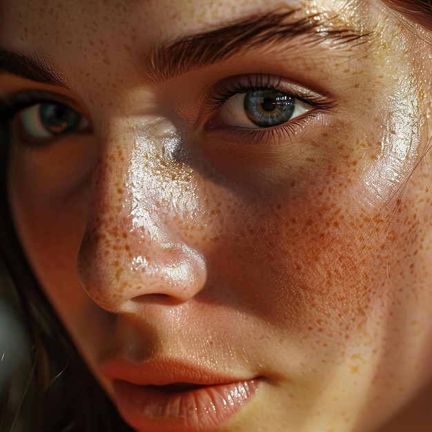 Photo portrait of young beautiful woman against a blurred background