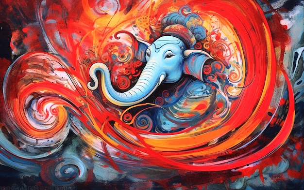 Foto foto che ritrae lord ganesha