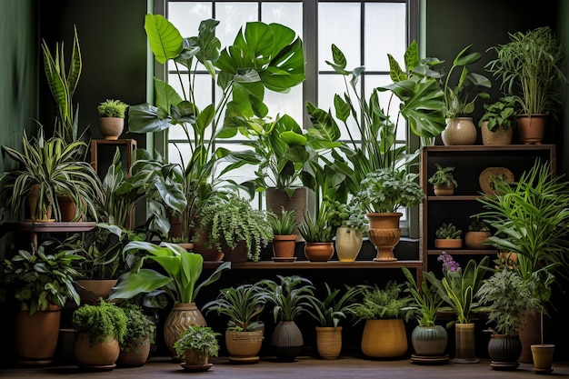 Photo of potted houseplants