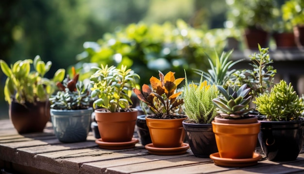 Photo of potted houseplants