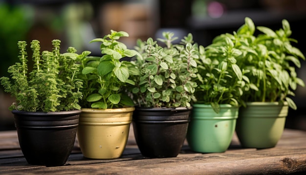 Photo of potted houseplants