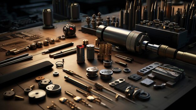 A photo of precision manufacturing tools