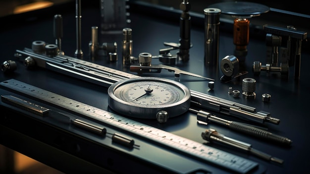 Photo a photo of precision measuring instruments